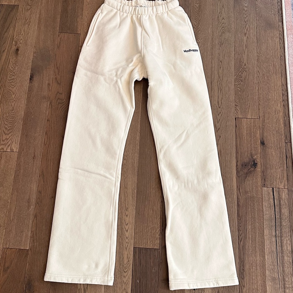 Madhappy Cream straight leg sweats